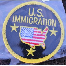 Cloth Sew-On Badge US Immigration.
